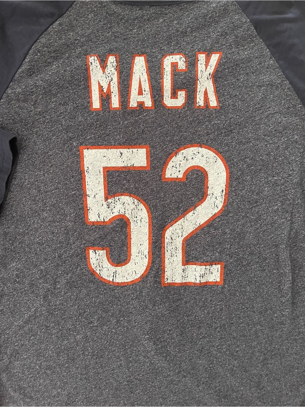 Chicago Bears Khalil Mack 52 Majestic Threads Raglan Tee Shirt Large - Picture 4 of 5